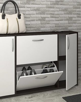 тумба обувная узкая в маленькой прихожей